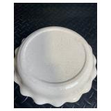 Taylor Dial Scale & CeramiCorner Banana Cream Pie Plate Rare with signature (Lot of 2)