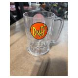 Cartooning with The Simpsons Book by Matt Groening - Duff Beer Glass (Lot of 2)