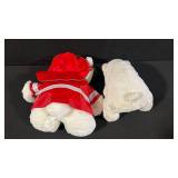 Santabear Fire Safety Bear & Coca-Cola Polar Bear Plush Set with Safety Tips Booklet