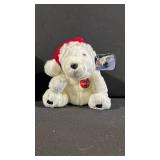 Coca-Cola Polar Bear Plush & Mr. And Mrs. Santabear Christmas Plate - Wedding (Lot of 2)