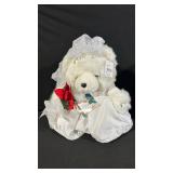 Wedding Teddy Bear Duo - Bride & Groom Plush Bears in Formal Attire (Top Hat 2000)