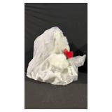 Wedding Teddy Bear Duo - Bride & Groom Plush Bears in Formal Attire (Top Hat 2000)