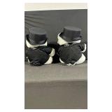 The Santa Bear Twin Plush Bears in Top Hats & Tuxedos (Lot of 2)