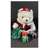 Santa Bear Plush Christmas Bears (Lot of 2)