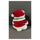 Santa Bear Plush Christmas Bears (Lot of 2)