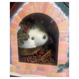 Santabear Second Edition Santa Bear Plush in Holiday House Gift Box - 1994