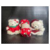 Field Gear Down Throw & Assorted Holiday Teddy Bears (Lot of 4)