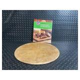 NFL Gameday Cookbook & Pampered Chef Round Stoneware (2) - Family Heritage Collection USA