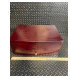 Wooden Jewelry Box with Foam Insert and Slotted Tray