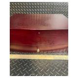 Wooden Jewelry Box with Foam Insert and Slotted Tray