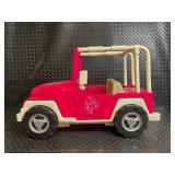 Our Generation Pink Ride-On Jeep & Teal-Orange Play Tent (Lot of 2)