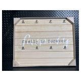 Family Is Forever Wood Wall Sign - Rustic Plank Decor