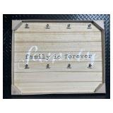 Family Is Forever Wood Wall Sign - Rustic Plank Decor