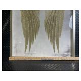 Framed Glitter Wing Art Print - Large Vertical Wings