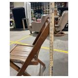 Vintage Wooden Slat-Back Rocking Chair