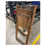 Vintage Wooden Slat-Back Rocking Chair