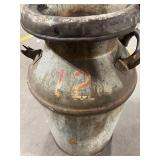 Antique Milk Can - Large Vintage Dairy Container with Side Handles
