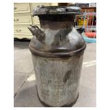 Antique Milk Can - Large Vintage Dairy Container with Side Handles
