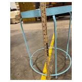 Three Vintage Metal Round Nesting Tables - Turquoise Blue, Mint Green & salmon