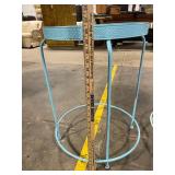Three Vintage Metal Round Nesting Tables - Turquoise Blue, Mint Green & salmon