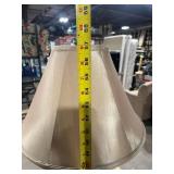 Floor Lamp with Fabric Shade on Wrought-Iron 4-Leg Base
