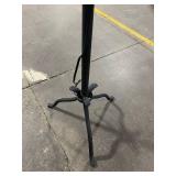Floor Lamp with Fabric Shade on Wrought-Iron 4-Leg Base