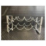 Stainless Steel Wine Rack Stand with Curved Arms