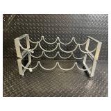Stainless Steel Wine Rack Stand with Curved Arms