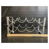 Stainless Steel Wine Rack Stand with Curved Arms