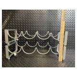 Stainless Steel Wine Rack Stand with Curved Arms
