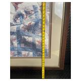 Framed Sleeping Baby Quilt Print - Signed Artwork