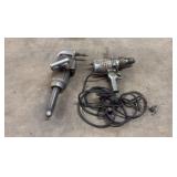 Chicago Pneumatic impact wrench, Milwaukee drill