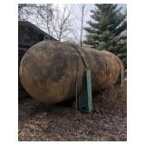Fiberlgass chemical storage tank. Approx 20'x