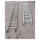 (2) extension ladders, one marked Werner