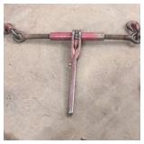 (2) Ratchet load binders; hitch pieces