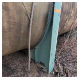 Fiberlgass chemical storage tank. Approx 20'x