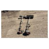 (2) Shindaiwa Power heads w/ Rubber Paddle Drum Attachments,