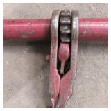 (2) Ratchet load binders; hitch pieces