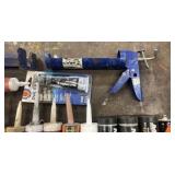 Caulk and caulk guns