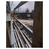 C-channel rails nailed to wood 2x4's