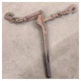 (2) Ratchet load binders; hitch pieces