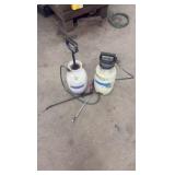 Krause and Becker paint mixer, 2 garden sprayers