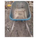 Wheelbarrow lot of assorted tools