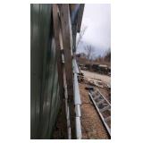 C-channel rails nailed to wood 2x4's