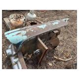 Chevrolet front end of classic car, probably 1957