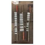 Sockets + Husky combination wrench set