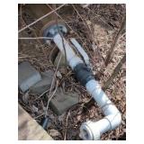 Fiberlgass chemical storage tank. Approx 20'x