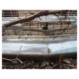 Chevrolet front end of classic car, probably 1957