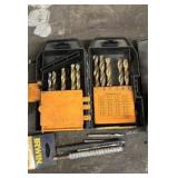 Drill bits: Silver & Deming, Bosch, Irwin