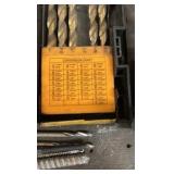 Drill bits: Silver & Deming, Bosch, Irwin